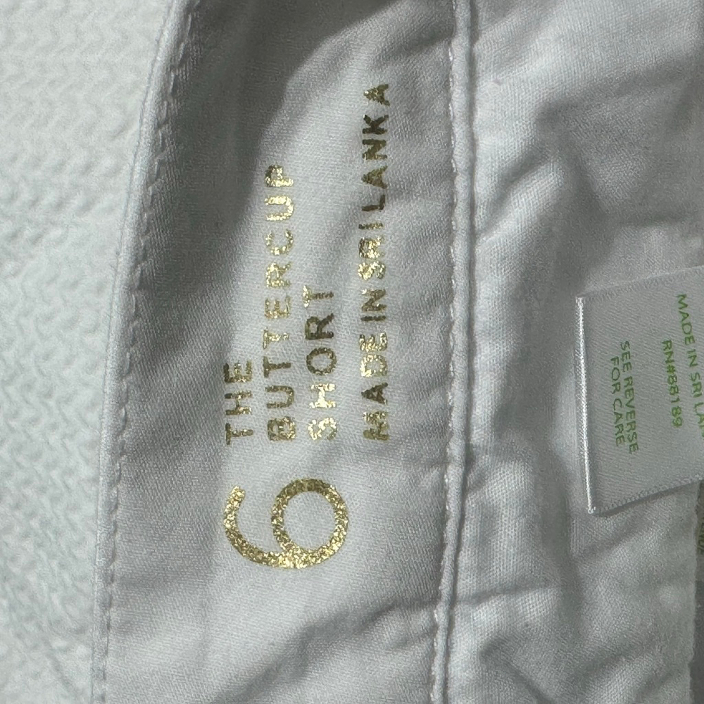 Lilly Pulitzer Buttercup Shorts White Textured Scallop Hem Size 6 Summer - Picture 6 of 10
